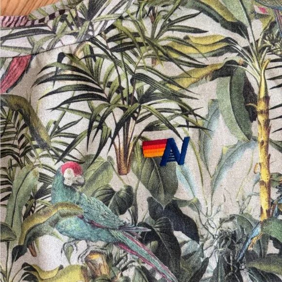 Aviator Nation Jungle Relaxed Crew sweatshirt - sand sz medium - Picture 9 of 10